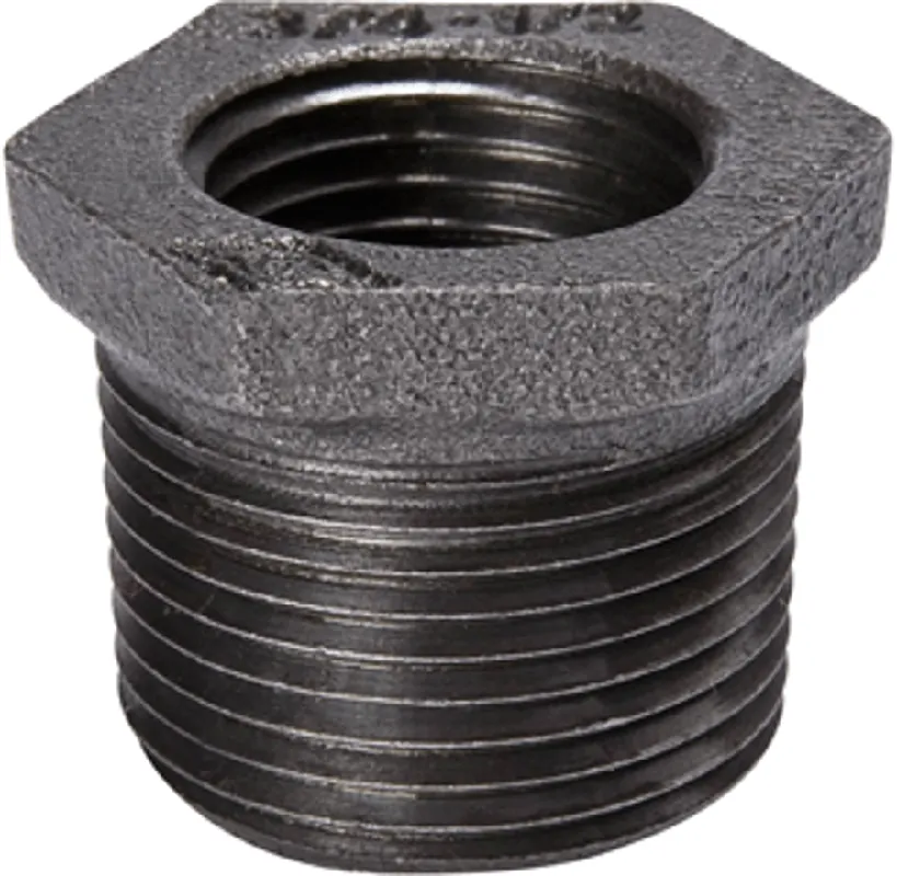 Mueller 521-965 Malleable Iron Bushing 1-1/4 x 1 150# Thrd Black Hex
