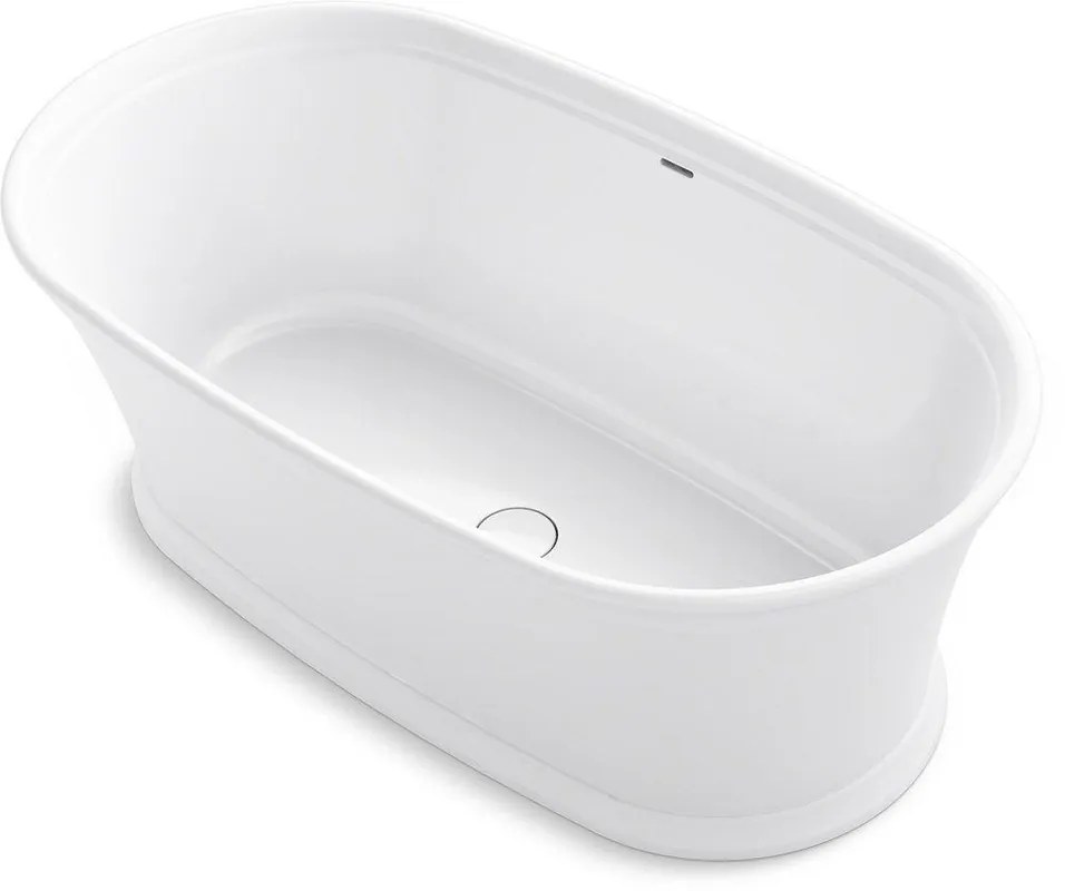Kohler 8332-0 Memoirs 59-11/16 x 17 in. Freestanding Bathtub with Center Drain