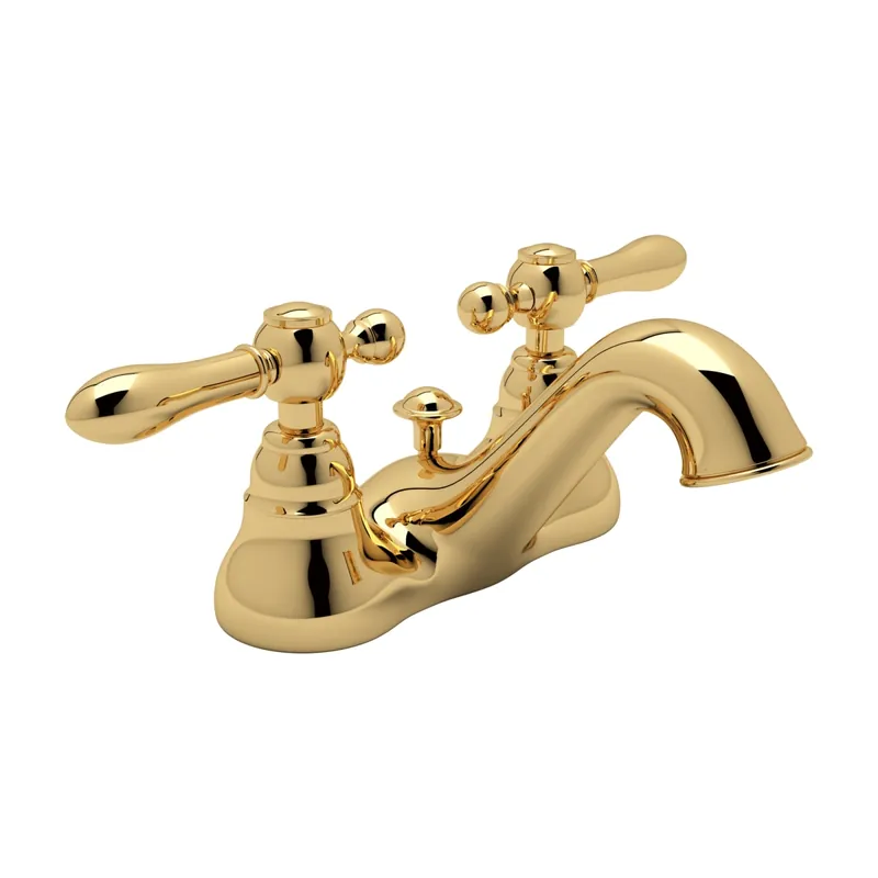 Rohl AC95LM-IB-2 Arcana Two Handle Centerset Lavatory Faucet in Italian Brass
