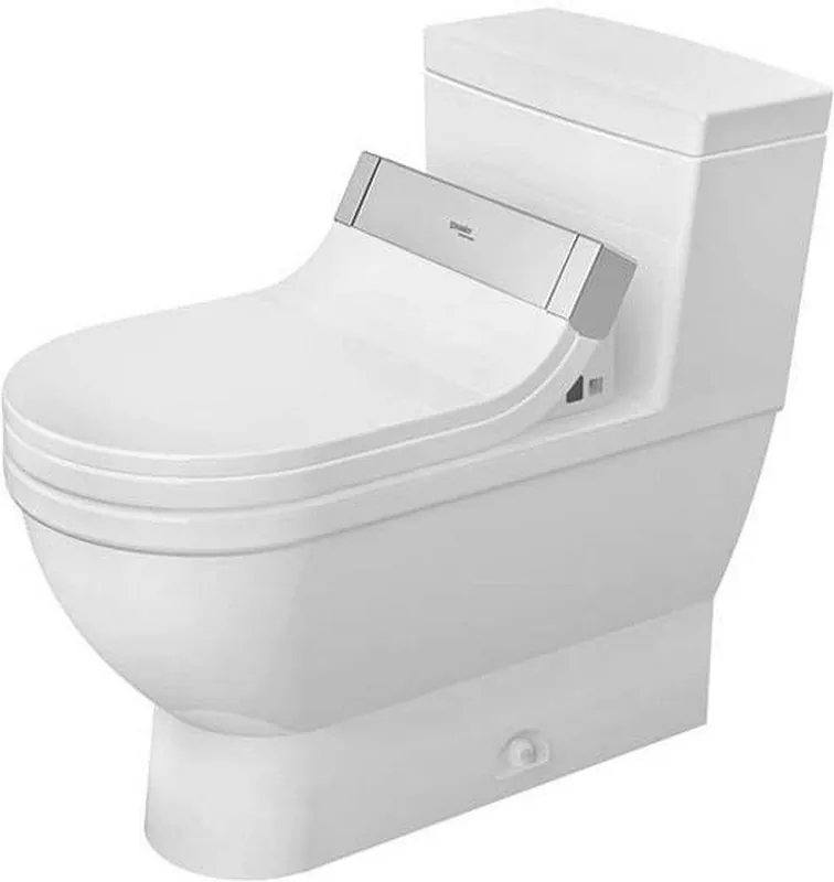 Duravit 2120510001 Starck 3 1.28 gpf Elongated One Piece Toilet in White