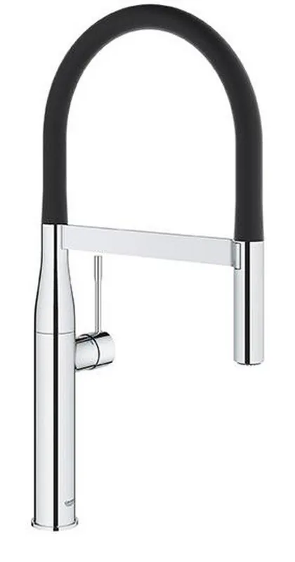 GROHE 30295000 Essence Professional Single Handle Pull Down Kitchen Faucet in StarLight Chrome