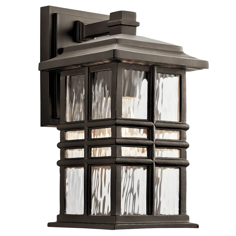 Kichler 49829OZ Beacon Square 12in 1 Light Outdoor Wall Light