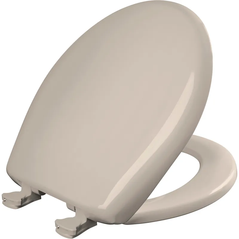 Bemis 200SLOWT443 Round Plastic Toilet Seat in Blush