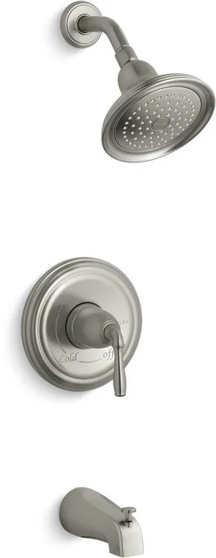 Kohler TS395-4-BN Devonshire Tub & Shower Faucet in Vibrant Brushed Nickel