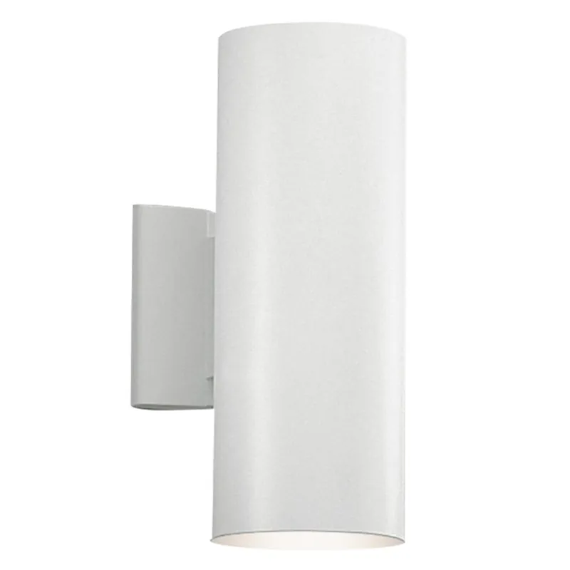 Kichler 9244WH This Wall Cylinder 120 2 Light Outdoor Wall Sconce