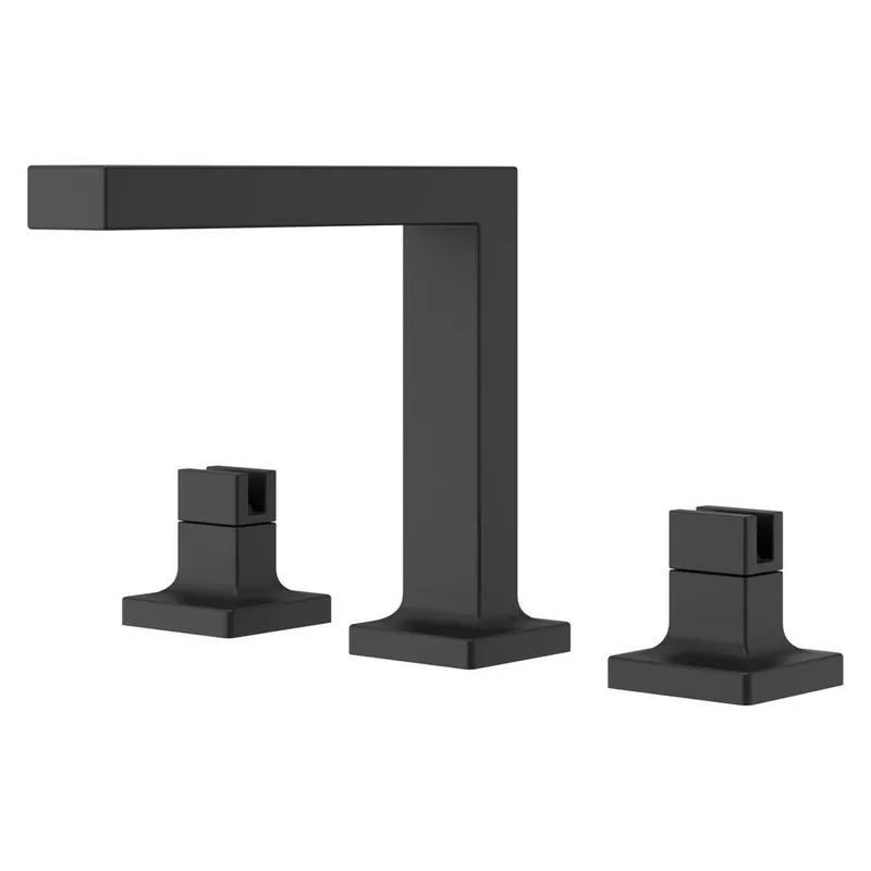 Pfister LG49-VRV2B Verve Two Handle Widespread Bathroom Sink Faucet in Matte Black