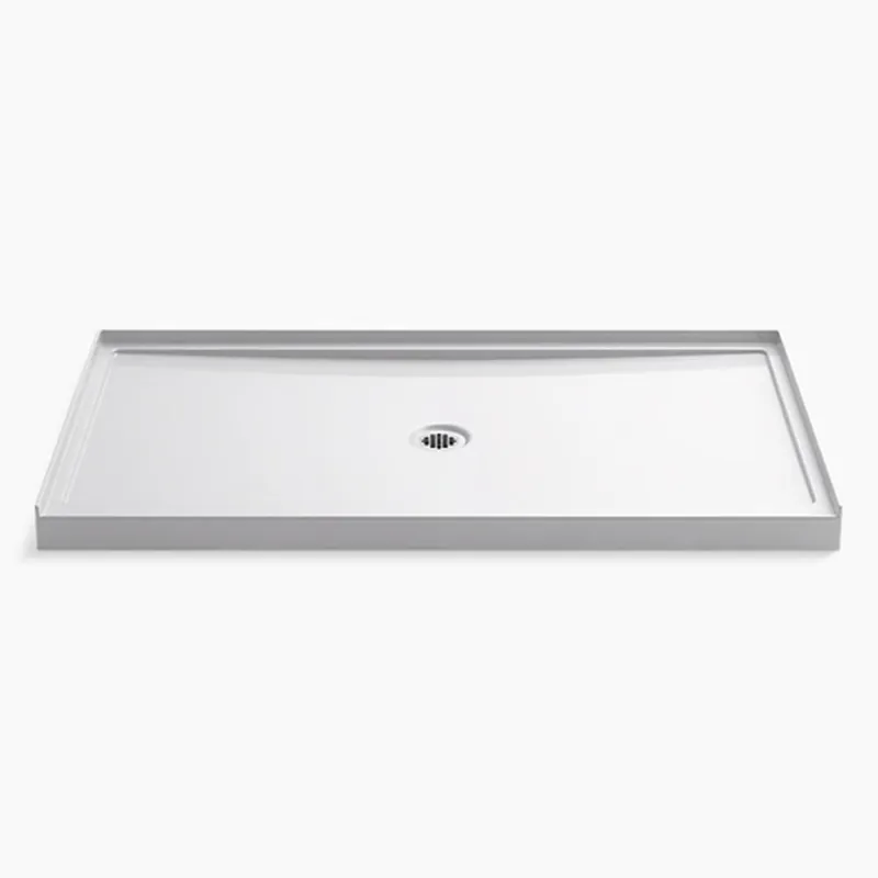 KOHLER 8649-0 Rely 60 in x 34 in Shower Base with Center Drain