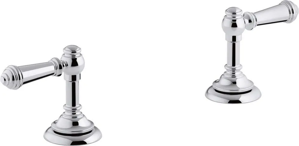 KOHLER 98068-4-CP Artifacts Bathroom Sink Lever Handles in Polished Chrome
