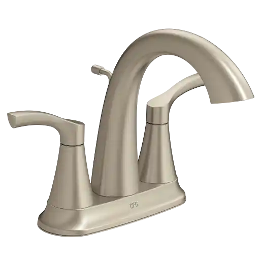 Moen 58911BN Two-Handle High Arc Centerset Bathroom Sink Faucet in Brushed Nickel
