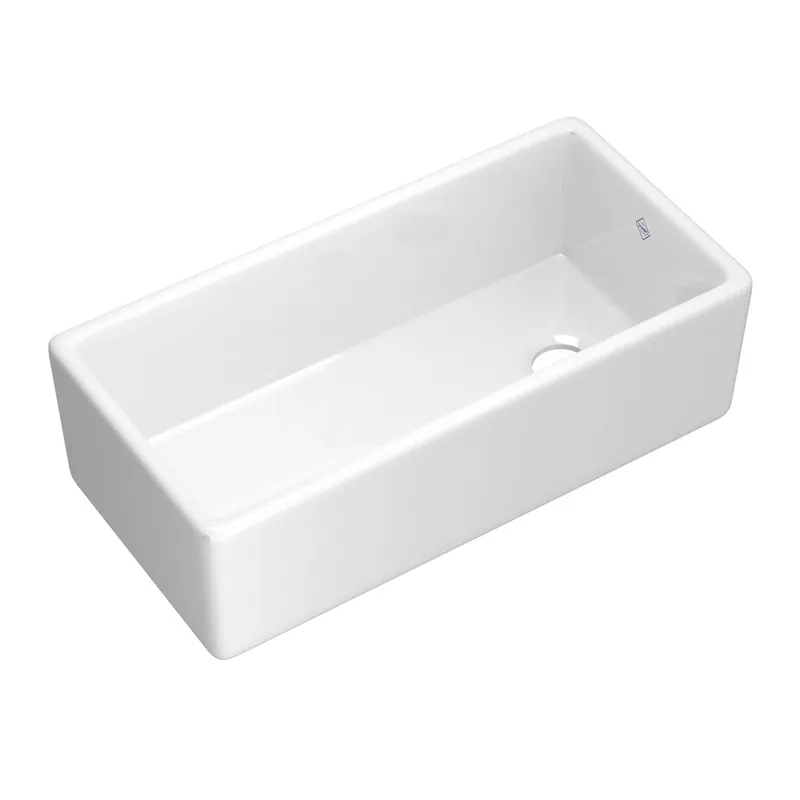 Rohl MS3618WH 36 Shaker Single Bowl Apron Front Fireclay Kitchen Sink