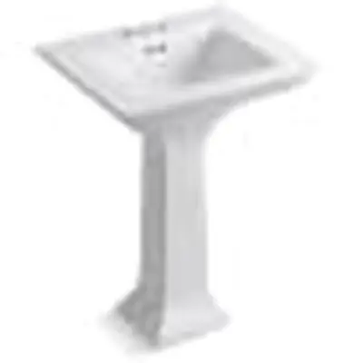 Kohler 2344-4-0 Memoirs Stately 24 Pedestal Faucet Lavatory