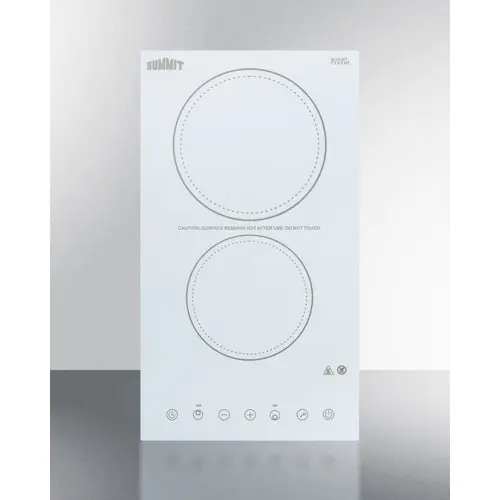 Summit Appliance CR2B23T4W 230V 2-Burner Cooktop - CR2B23T4W