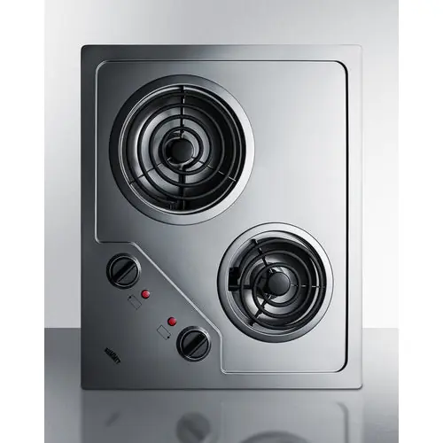 Summit Appliance CR2B224S 2-Burner Electric Cooktop