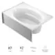 Jacuzzi NE90959 Signature Oval In Rectangle 6042 Soaking LH