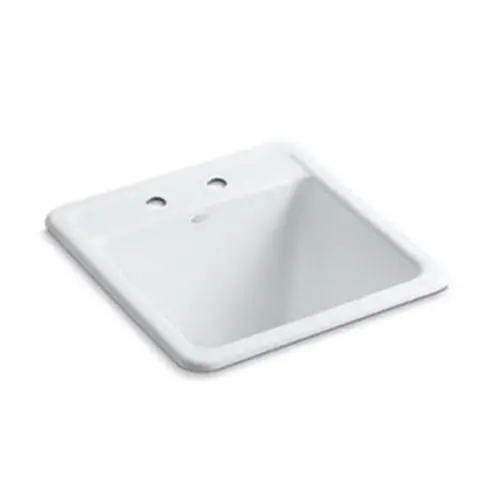 Kohler 19022-2-0 Park Falls 21X22 Dual-Mnt Sink 2 Hole
