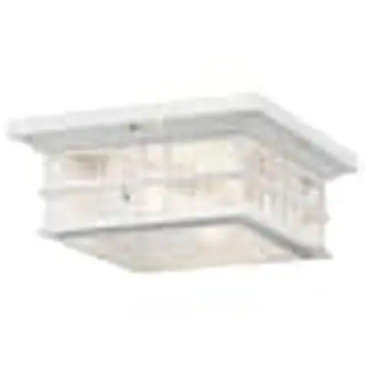 Kichler 49834WH Beacon Square Outdoor Ceiling 2Lt