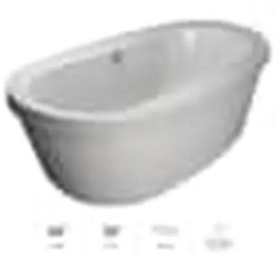 Jacuzzi MJ25959 Acrylic Free Standing Tub Bravo White