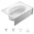 Jacuzzi TR60-4220JR-AW Signature Oval Soaking Tub 60x42 Non-Jet