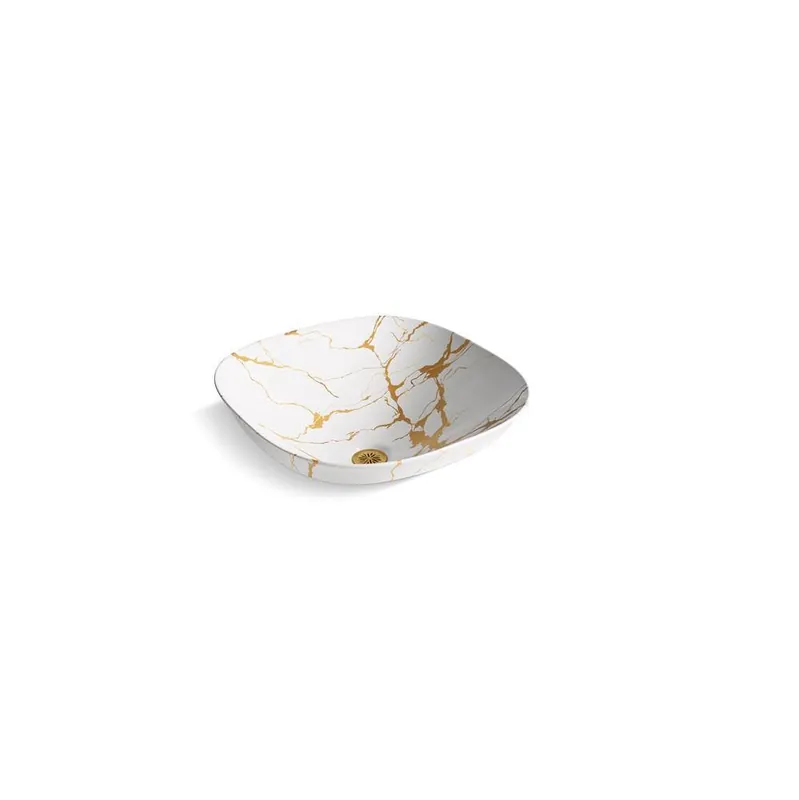 Kohler 28038-AUR-0 Aureus Sq Semi-Rec Ves Sink