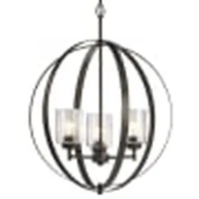 Kichler 44034OZ Winslow Chandelier 3-Light - Olde Bronze Finish