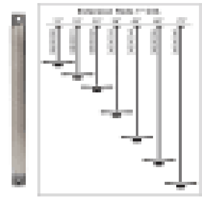 Kichler 360002NBR 24 DWN ROD NABR