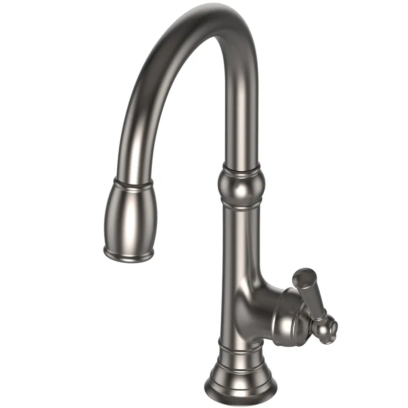 Brass Tech 2470-5103/20 Newport Brass Jacobean Pull-Down Kitchen Faucet Stainless Steel