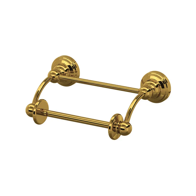 Rohl U.6960ULB Wall Toilet Tissue Holder Unlacquered Brass