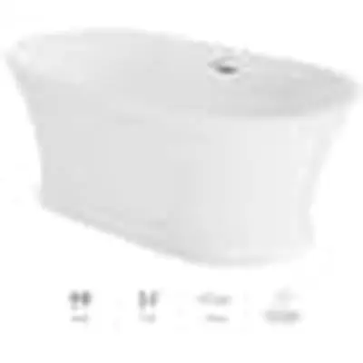 Jacuzzi SE10W59 Acrylic Free Standing Oval Bath
