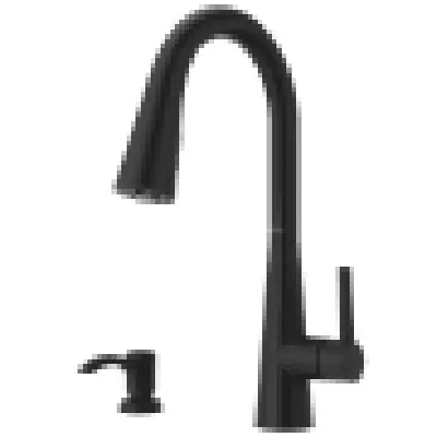 Pfister F-529-7BARB Kitchen Faucet With Soap Dispenser Matte Black