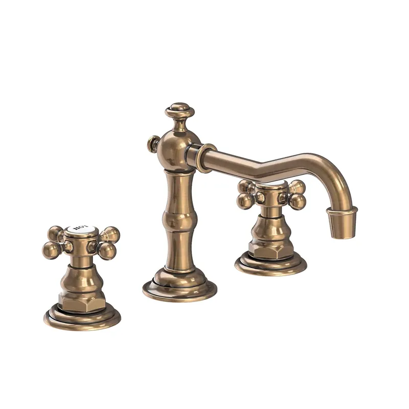 Brass Tech 930/06 Widespread Lavatory Faucet - Antique Brass