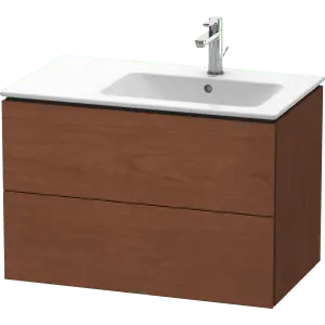 Duravit LC629201313 L-Cube Wall-Mounted Vanity Unit American Walnut
