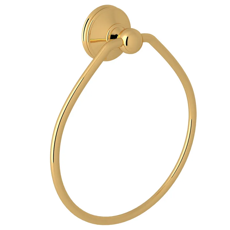 Rohl U.6634EG Towel Ring GEOERA Inca Brass