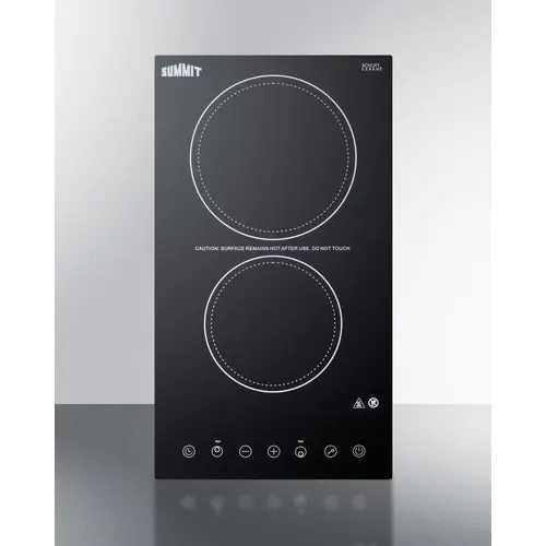 Summit Appliance CR2B23T3B Cooktop 230V 2 Burner