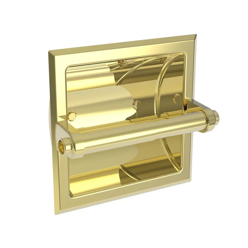 Brass Tech 10-89/56 Newport Brass Recessed Toilet Tissue Holder - Flat Black