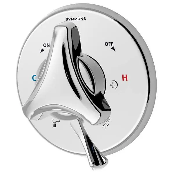 Symmons S9600TSPTRMRP 1hdl Knob T&s Trim Only Cp W/ Div