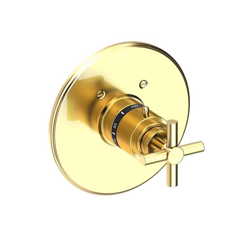 Brass Tech 3-994TR/26 CP EASSQU RND TSTAT TRIM PLT HDL