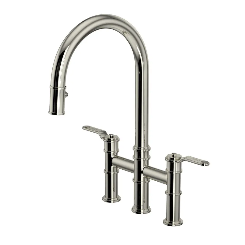Rohl U.4549HT-PN-2 CCY LFA 1.8 2HDL BRIDGE KITC FCT PN