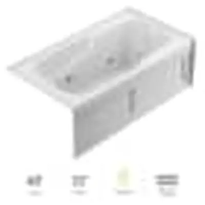 Jacuzzi NG42959 Cetra 6032 Skirted Whirlpool RH Heater White