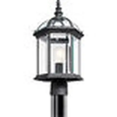 Kichler 49187BK Barrie Outdoor Post Mount 1Lt