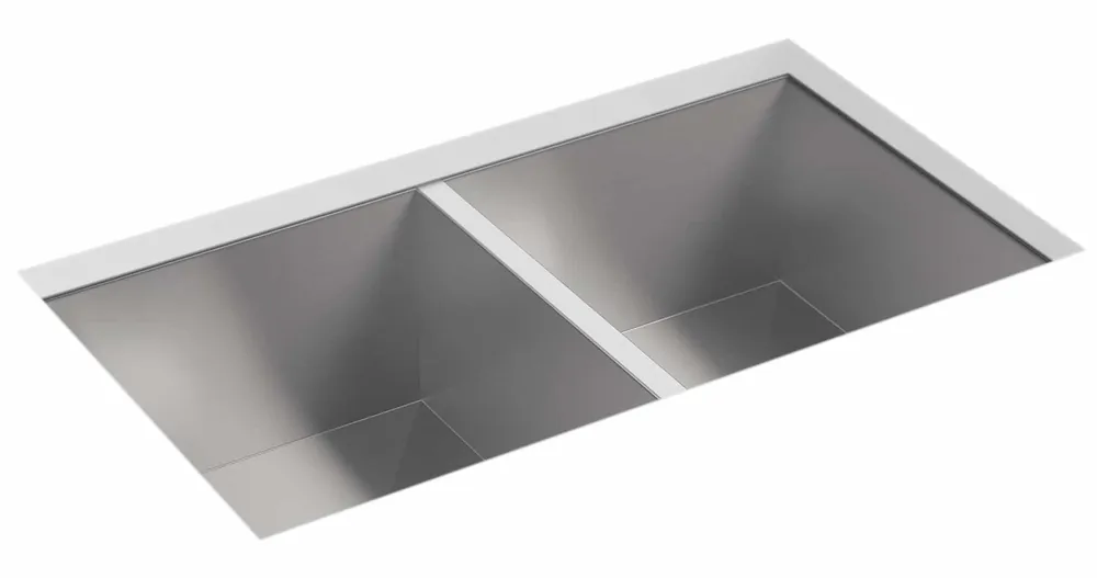 Kohler 20024-NA Sterling Ludington Double Equal Sink