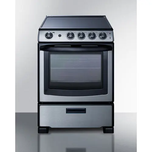 Summit Appliance REX2451SSRT Electric Smooth-Top Range