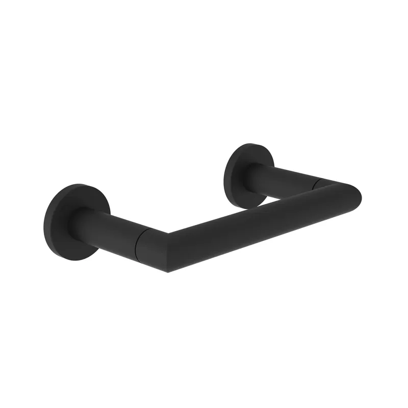 Brass Tech 36-28/56 Double Post Toilet Tissue Holder Flat Black