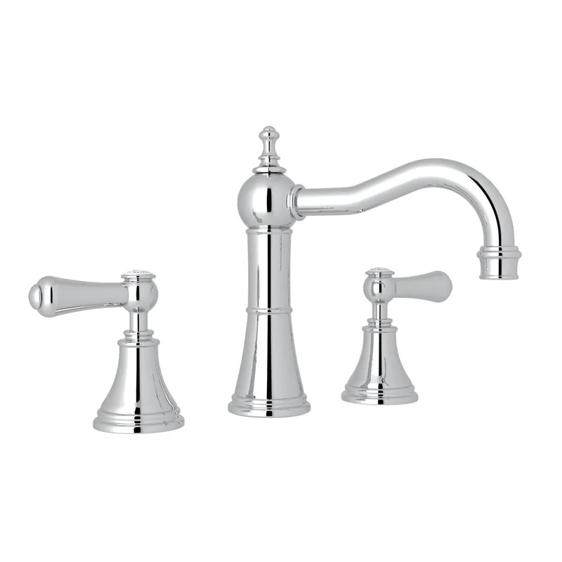 Rohl U.3723LSP-APC-2 Georgian Era Column Spout Widespread Lavatory Faucet