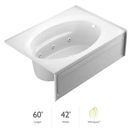 Jacuzzi NC55959 Signature Oval In Rectangle Whirlpool 60 X 42 Right Hand
