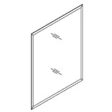 Kohler 1293657 CLC Flat Silver Door