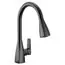 Moen 76162BL Slate Matte Black One-Handle High Arc Pulldown Kitchen Faucet