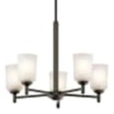 Kichler 43671OZ Shailene 5 Light Chandelier Olde Bronze