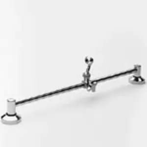 Brass Tech 292/26 Newport Brass Tub & Shower Slide Bar With Hand Shower Set - Polished Chrome