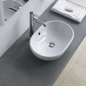 Duravit 0335500000 Foster Above-Counter Bathroom Sink White
