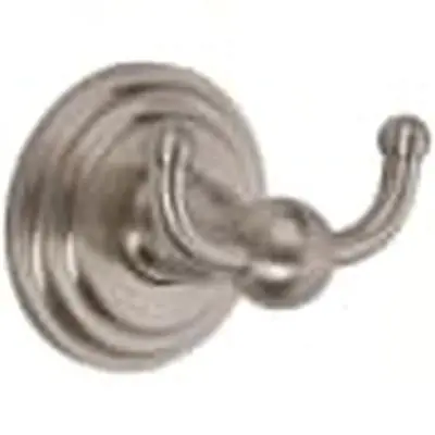 Brass Tech 1111/SN Dbl Robe Hook Collection Satin Nickel